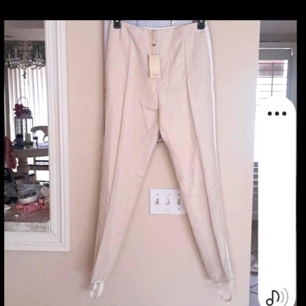 Golden Goose Deluxe Brand Maya Slim Leg Trouser In Cream SZL NWT